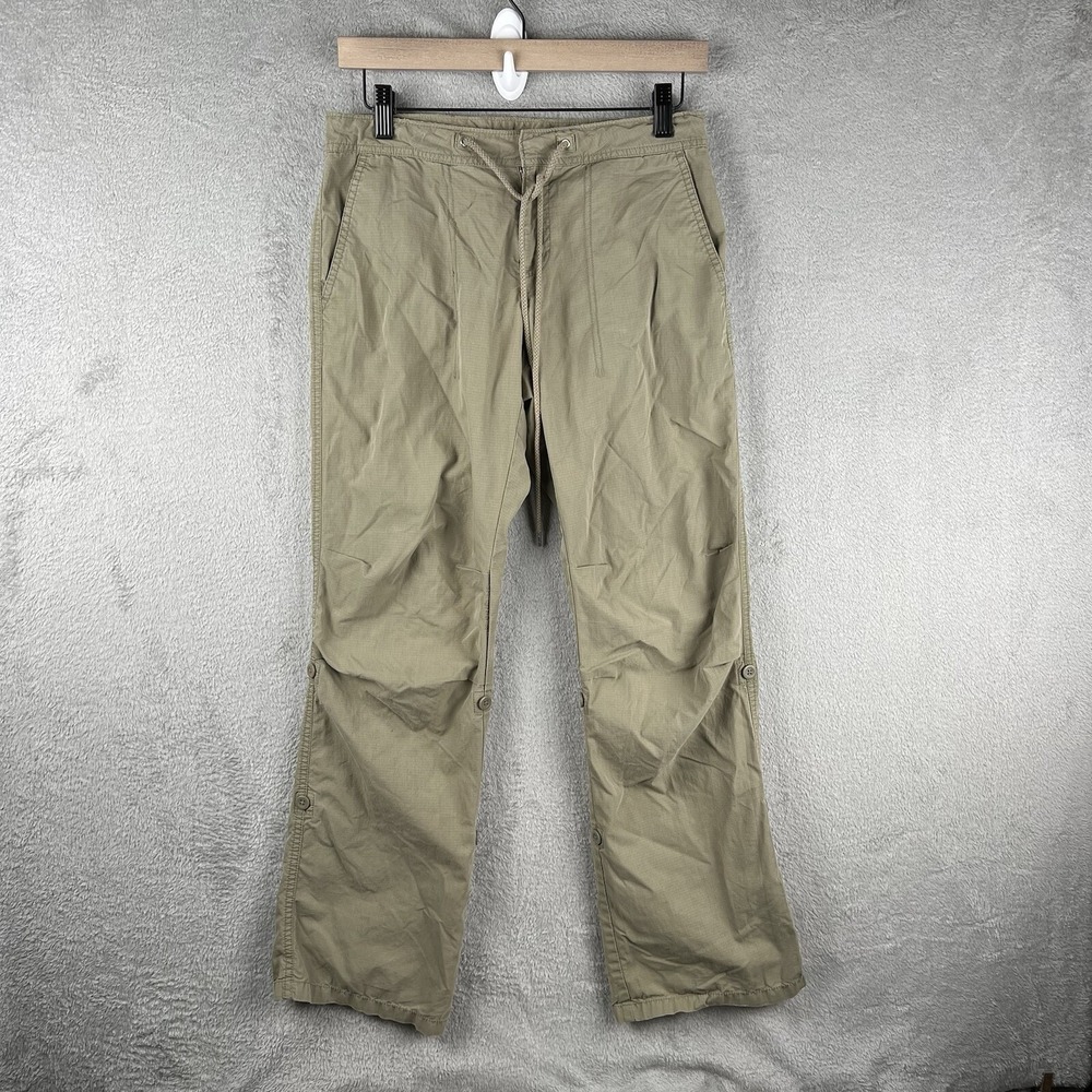 GAP Women's Pants Size XS Brown Drawstring  Button Cuff Pockets Utility